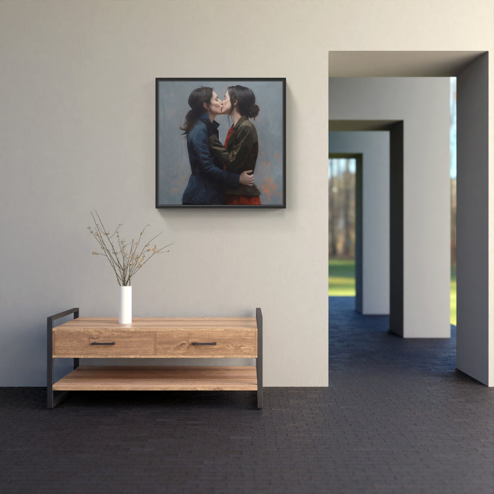 Tender Devotion Embrace Bliss-Canvas-artwall-Artwall