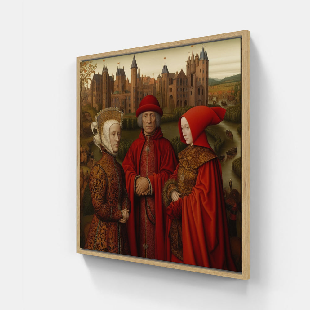 Radiant Van Eyck Colors-Canvas-artwall-20x20 cm-Wood-Artwall