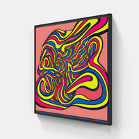 life is trippy-Canvas-artwall-20x20 cm-Black-Artwall