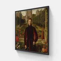 Enchanting Van Eyck Vision-Canvas-artwall-20x20 cm-Black-Artwall