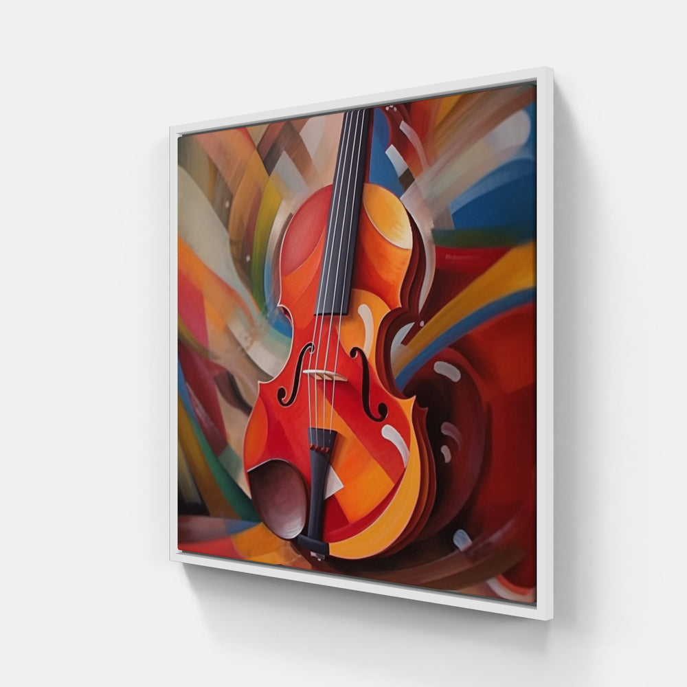 Heavenly Violin Muse-Canvas-artwall-20x20 cm-White-Artwall