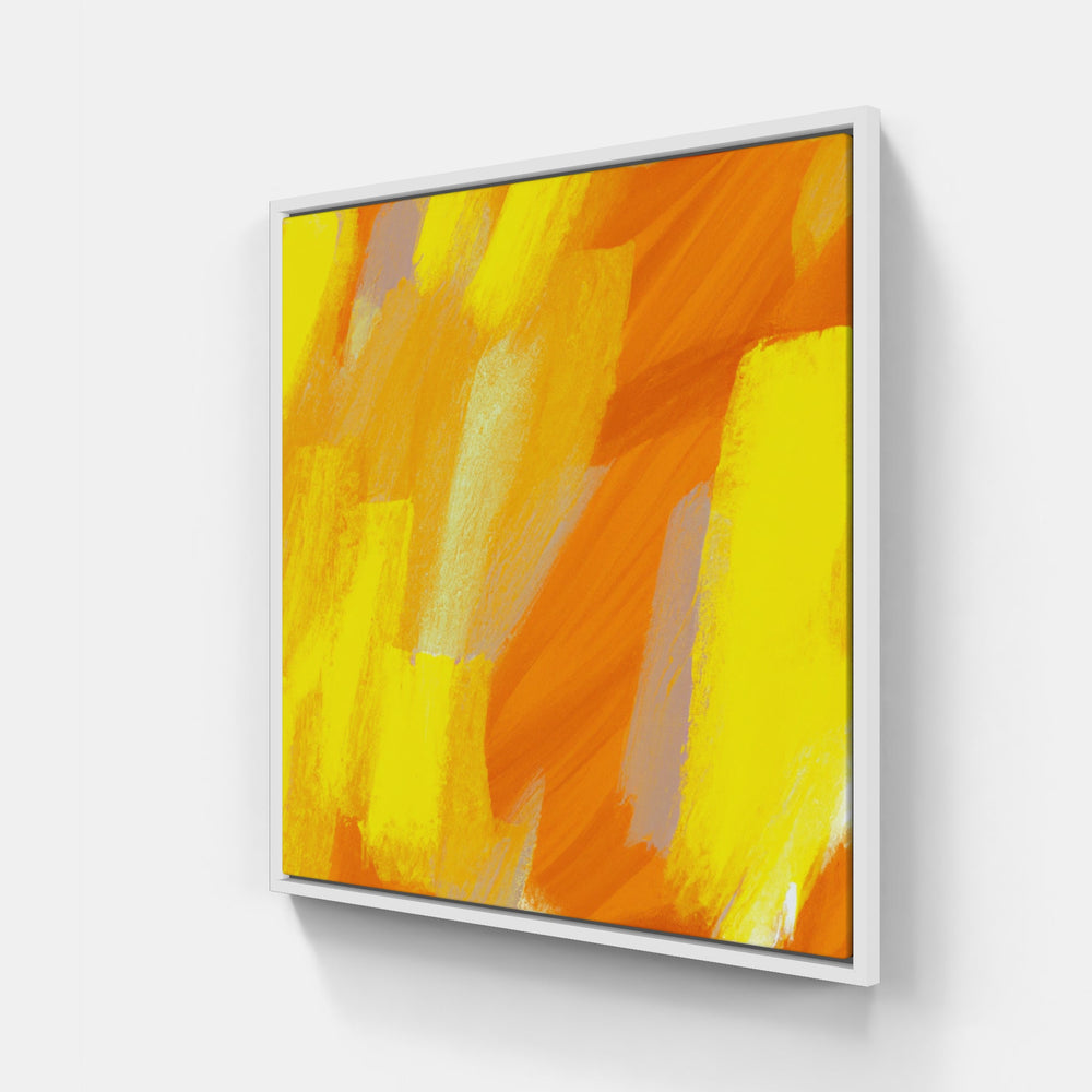 Orange sunrise warmth-Canvas-artwall-20x20 cm-White-Artwall
