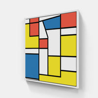 Mondrian creation pure-Canvas-artwall-20x20 cm-White-Artwall