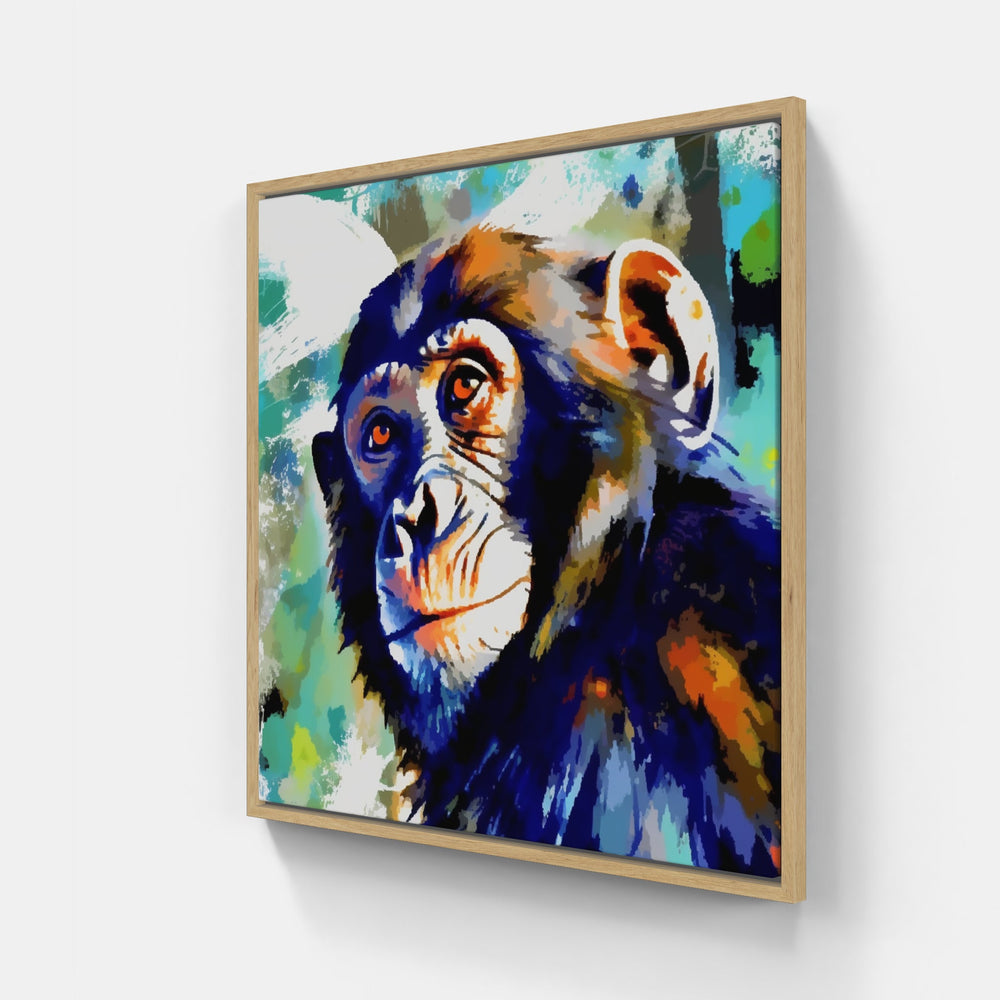 Wild Monkey Masterpiece-Canvas-artwall-Artwall