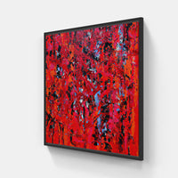 Red Blood Shed-Canvas-artwall-20x20 cm-Black-Artwall