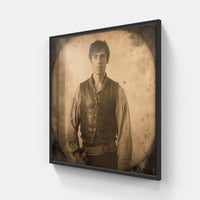 Evocative Daguerreotype Treasures-Canvas-artwall-20x20 cm-Black-Artwall