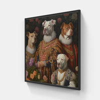 Pawsome Pup-Canvas-artwall-20x20 cm-Black-Artwall