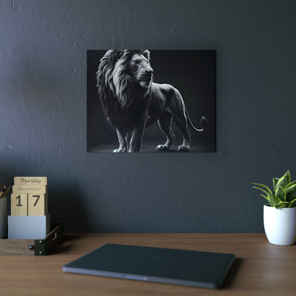 Lion dans la nuit - Tableau aluminium