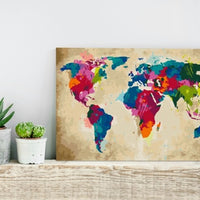 Painting by Number Colorful Map