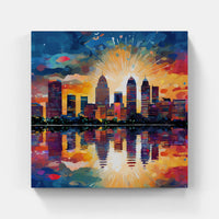 Graceful Cityscape Skyline-Canvas-artwall-Artwall