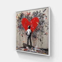 Hearts Intertwined Unity-Canvas-artwall-20x20 cm-White-Artwall