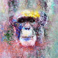 Peinture chimpanzé design