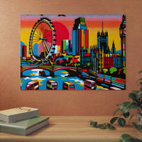 London Dreams Bright.- Tableau aluminium