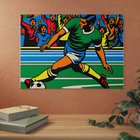 Foot Goal Win Joy- Tableau aluminium