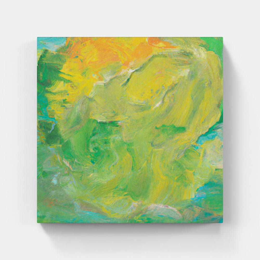 Green sprouts laugh-Canvas-artwall-Artwall