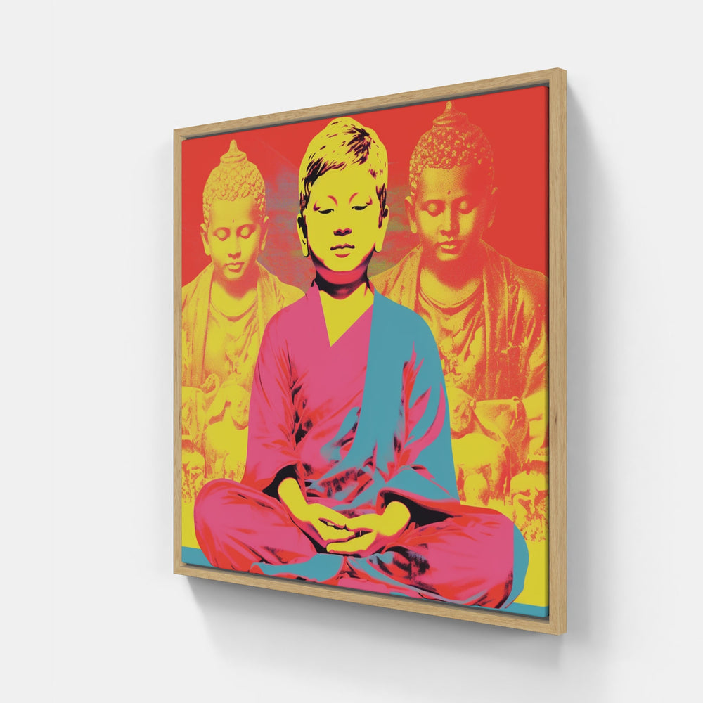 Buddha Pop-Canvas-artwall-Artwall
