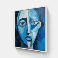 Picasso's Colorful Brushstrokes-Canvas-artwall-20x20 cm-White-Artwall