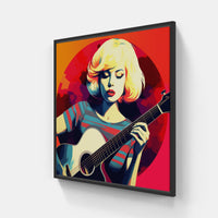 Melodic Guitar Stage-Canvas-artwall-20x20 cm-Black-Artwall