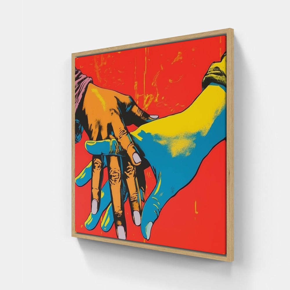 Warhol's Artistic Brilliance-Canvas-artwall-20x20 cm-Wood-Artwall