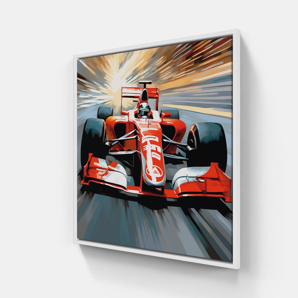 Raceway Rhapsody Formula 1-Canvas-artwall-20x20 cm-White-Artwall