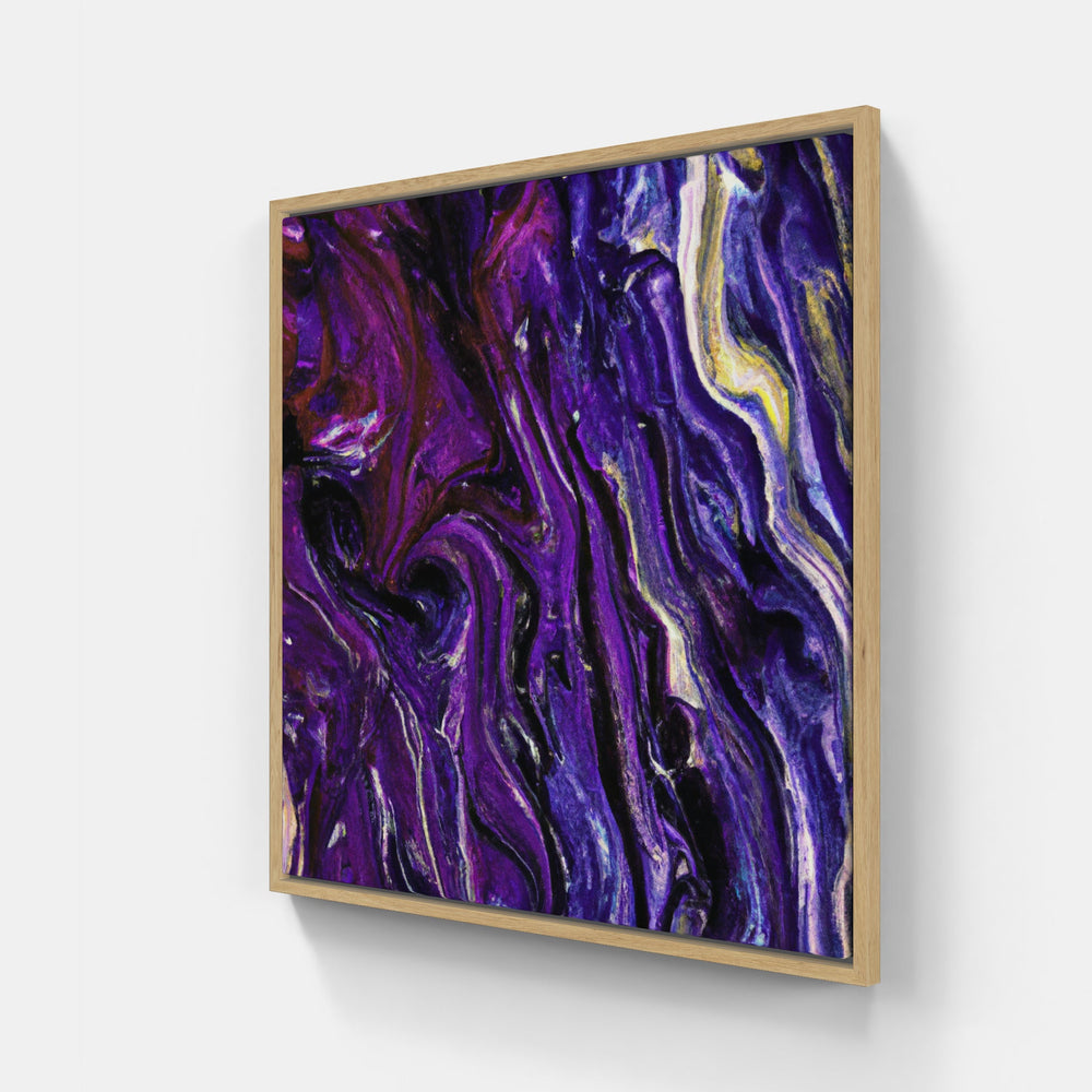 Purple on time flowers-Canvas-artwall-20x20 cm-Wood-Artwall