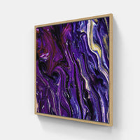 Purple on time flowers-Canvas-artwall-20x20 cm-Wood-Artwall