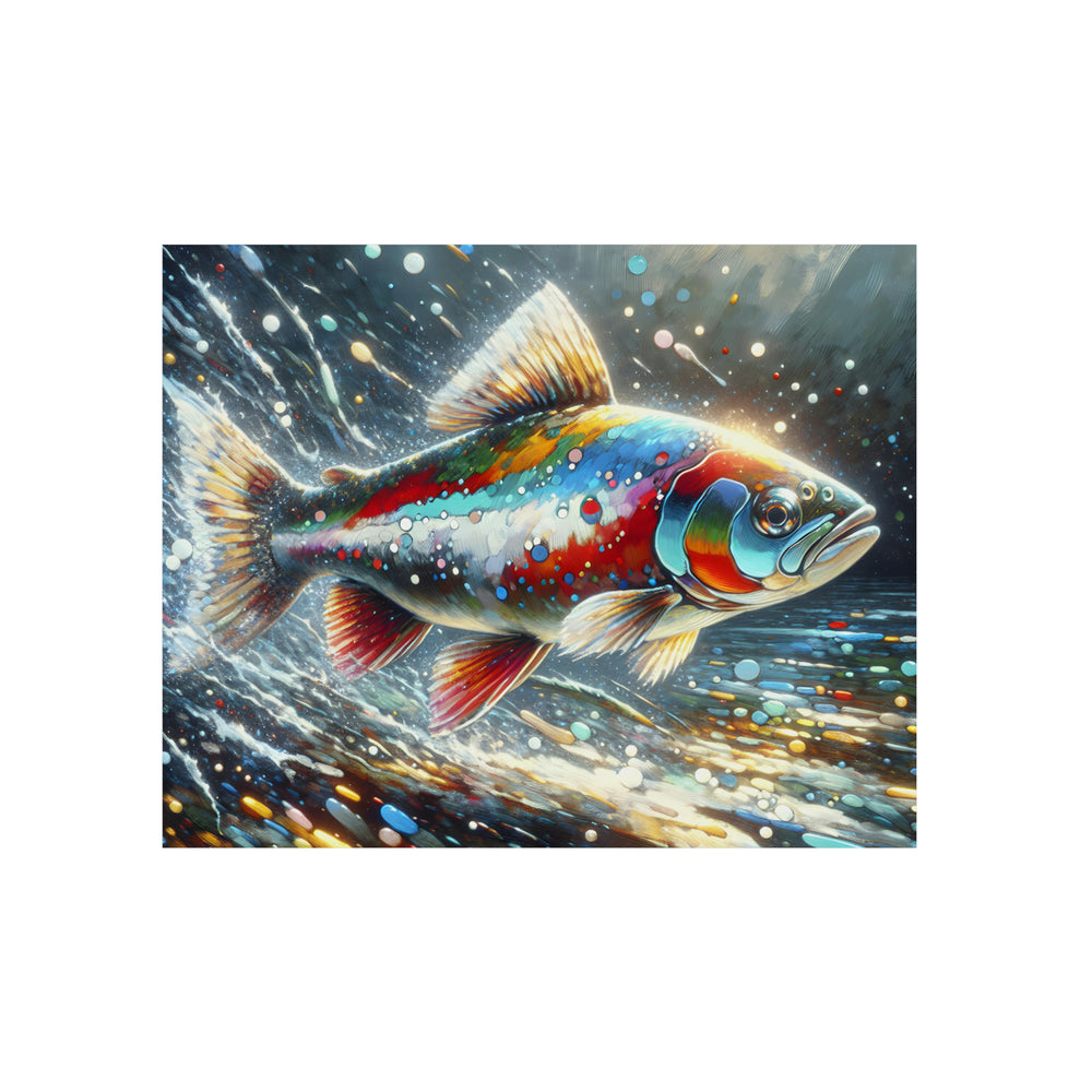 poisson en majesté - Tableau aluminium