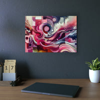 Aimez rose amour- Tableau aluminium