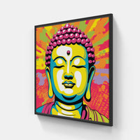 Buddha Pop Spirit-Canvas-artwall-20x20 cm-Black-Artwall
