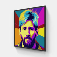 Lionel Goal-Canvas-artwall-20x20 cm-Black-Artwall