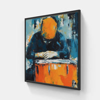 Drum Solos Unleashed-Canvas-artwall-20x20 cm-Black-Artwall