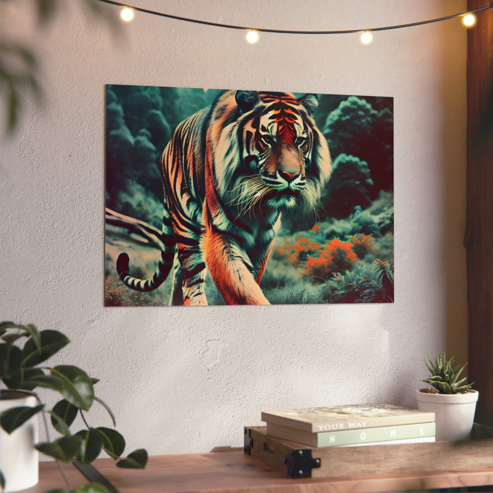 Tigre rugit fièrement- Tableau aluminium