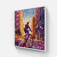 Pedaling Perspectives-Canvas-artwall-20x20 cm-White-Artwall