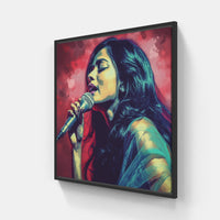 Mesmerizing Voice Journey-Canvas-artwall-20x20 cm-Black-Artwall