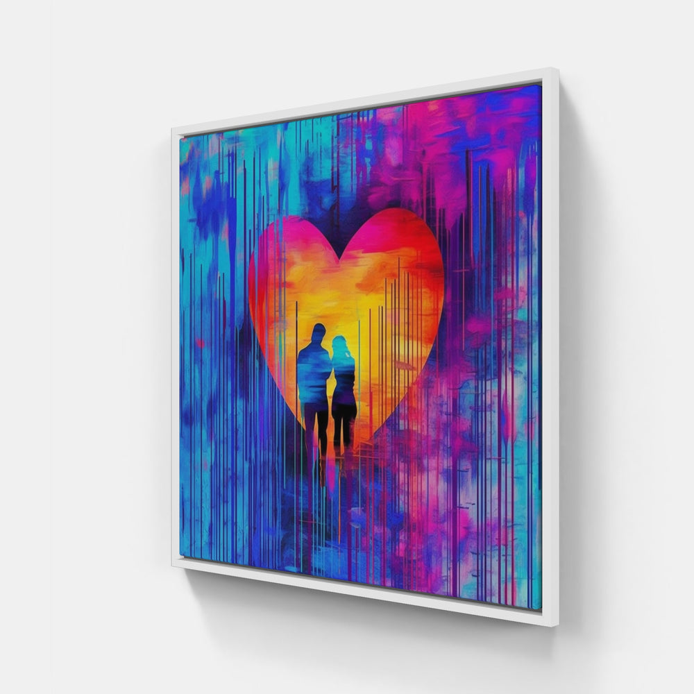 Heartfelt Love Connection-Canvas-artwall-20x20 cm-White-Artwall