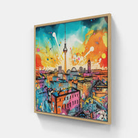 Berlin's vibrant strokes-Canvas-artwall-Artwall