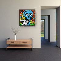 Doodle on love-Canvas-artwall-Artwall