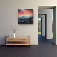 Captivating Urban Skyline-Canvas-artwall-Artwall