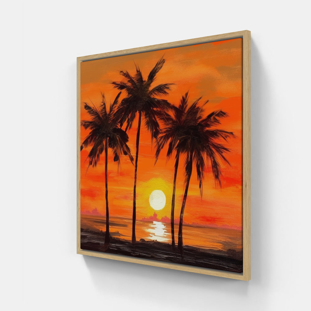 Silhouettes of the Sunset-Canvas-artwall-Artwall