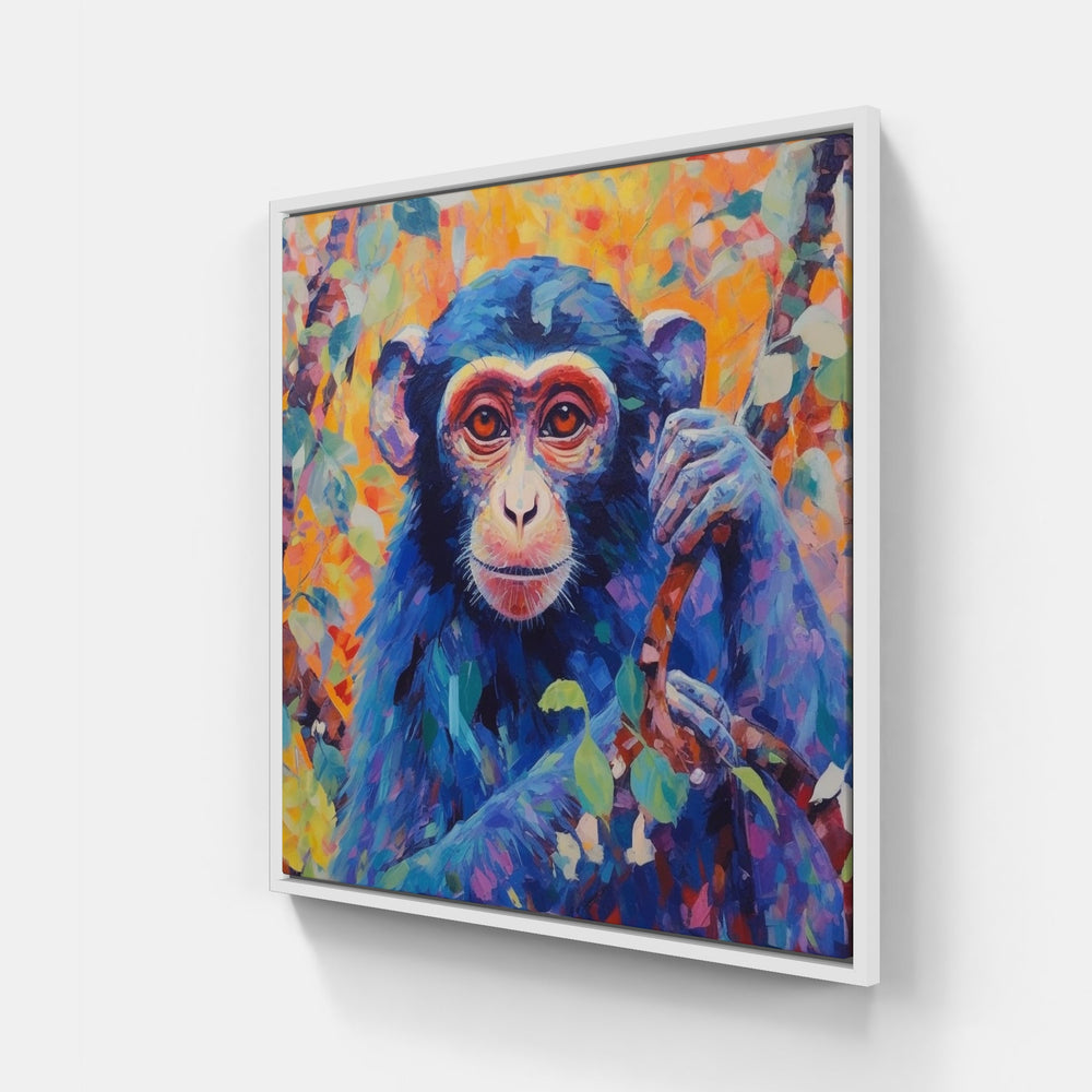 Playful Primate Canva-Canvas-artwall-20x20 cm-White-Artwall