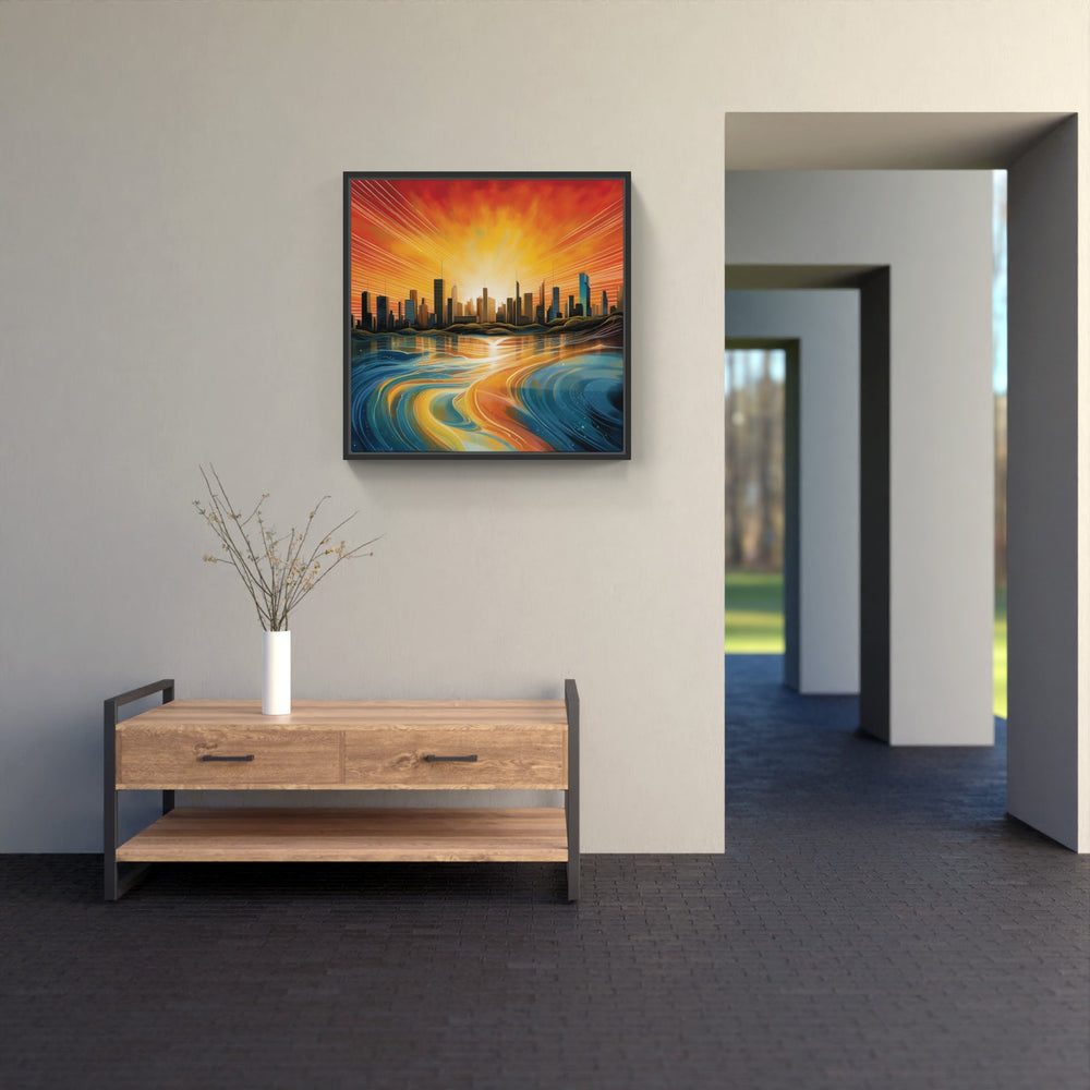 Urban Skyline Symphony-Canvas-artwall-Artwall