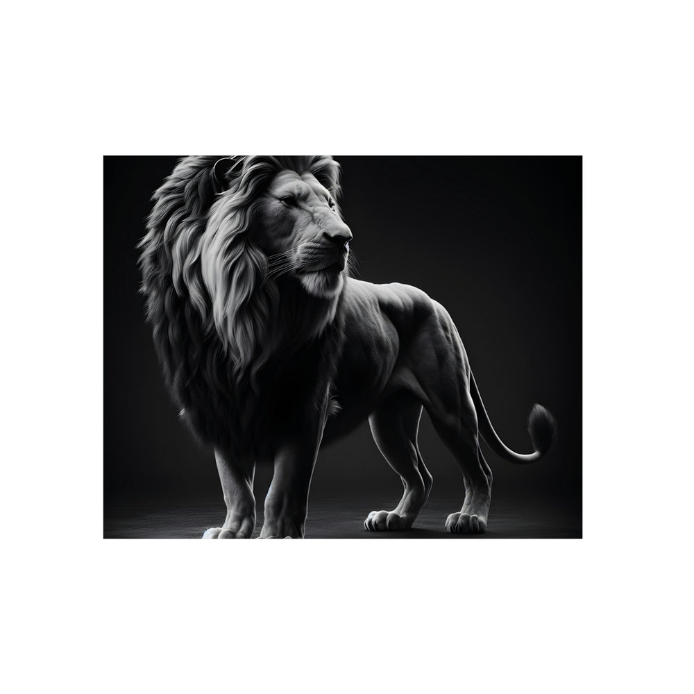 Lion dans la nuit - Tableau aluminium