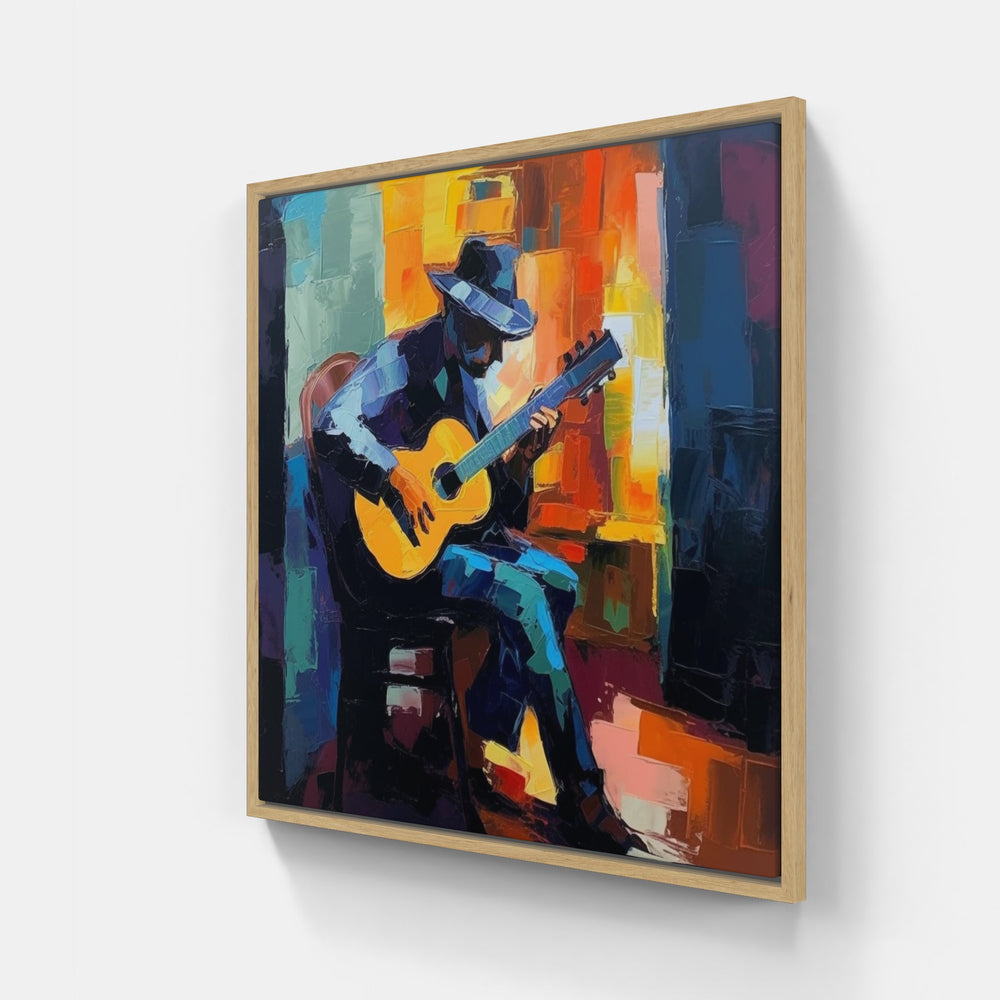 Mesmerizing Guitar Journey-Canvas-artwall-Artwall