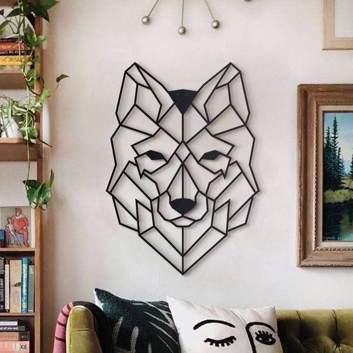 Metal Wall Decoration Wolf