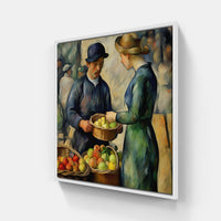 Cezanne's Pictorial Symphony-Canvas-artwall-20x20 cm-White-Artwall