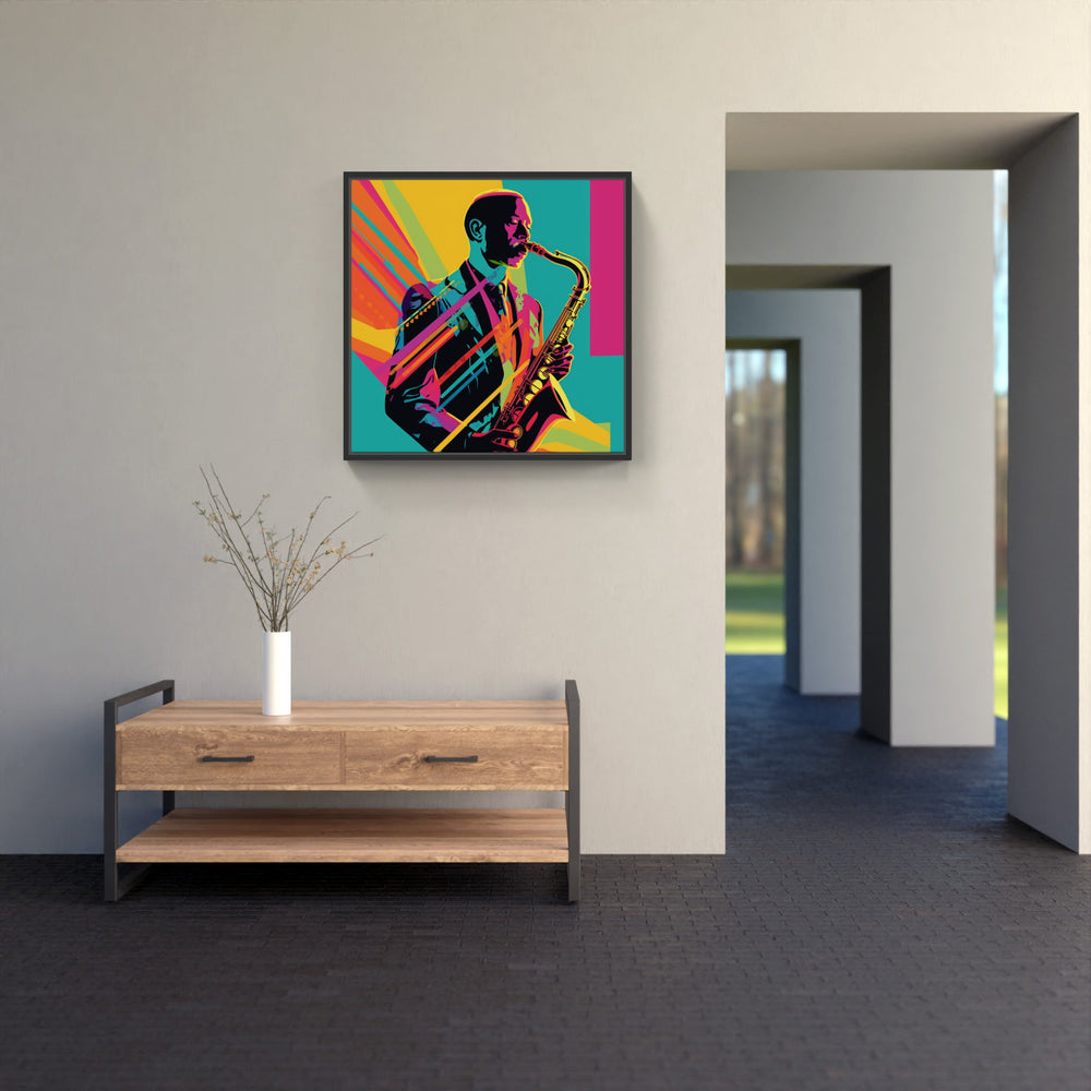 Melodic Saxophone Harmony-Canvas-artwall-Artwall