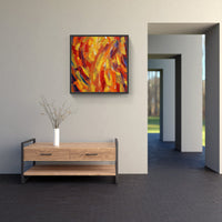 Orange time flies-Canvas-artwall-Artwall