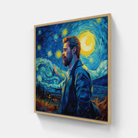Serene Van Gogh Beauty-Canvas-artwall-20x20 cm-Wood-Artwall