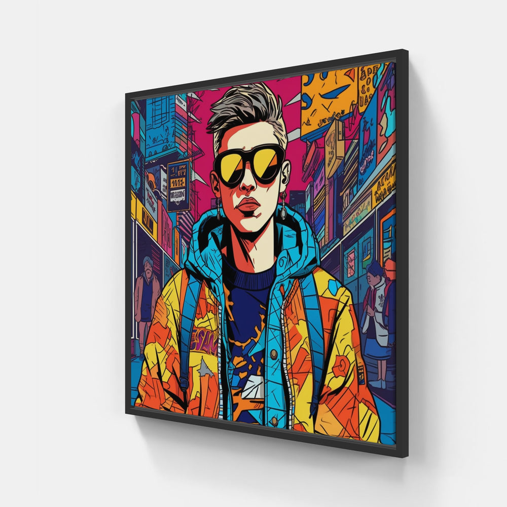 Urban Artwear Fusion-Canvas-artwall-20x20 cm-Black-Artwall