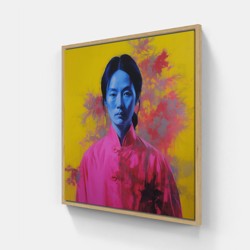 Evocative Chinese Euphoria-Canvas-artwall-20x20 cm-Wood-Artwall